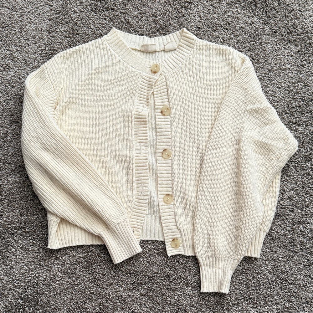 Levi's Cream Button Down Cardigan